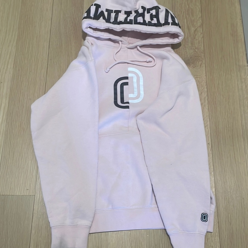 Split Pink Overtime Hoodie, SZ SMALL Adlt, GENTLY USED